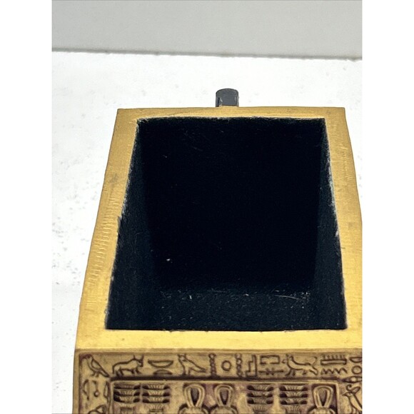 Egyptian God Anubis Trinket Box Figurine Decor Collectible Jewelry Holder - Picture 12 of 16